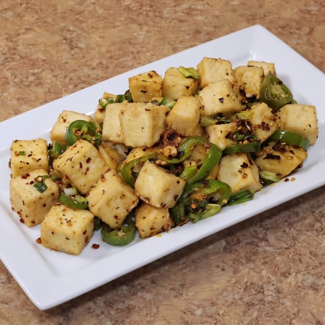 Salted & Spicy Tofu 椒盐豆腐.