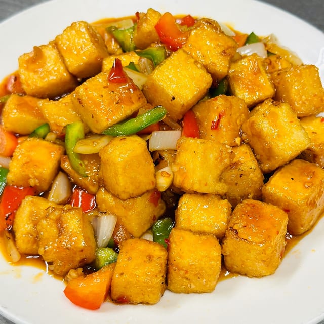 Spicy & Sour Crispy Tofu 酸辣脆皮豆腐.