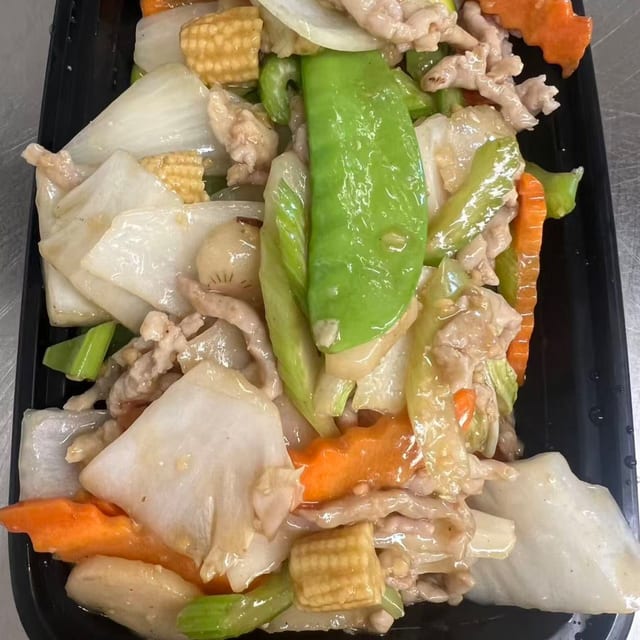 Shredded Pork with Garlic Sauce 大蒜猪肉.