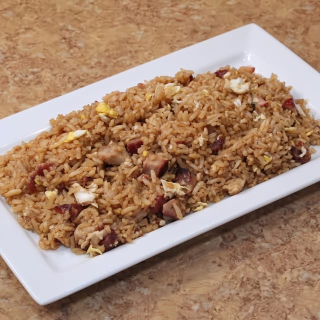 BBQ Pork Fried Rice 叉烧炒饭.